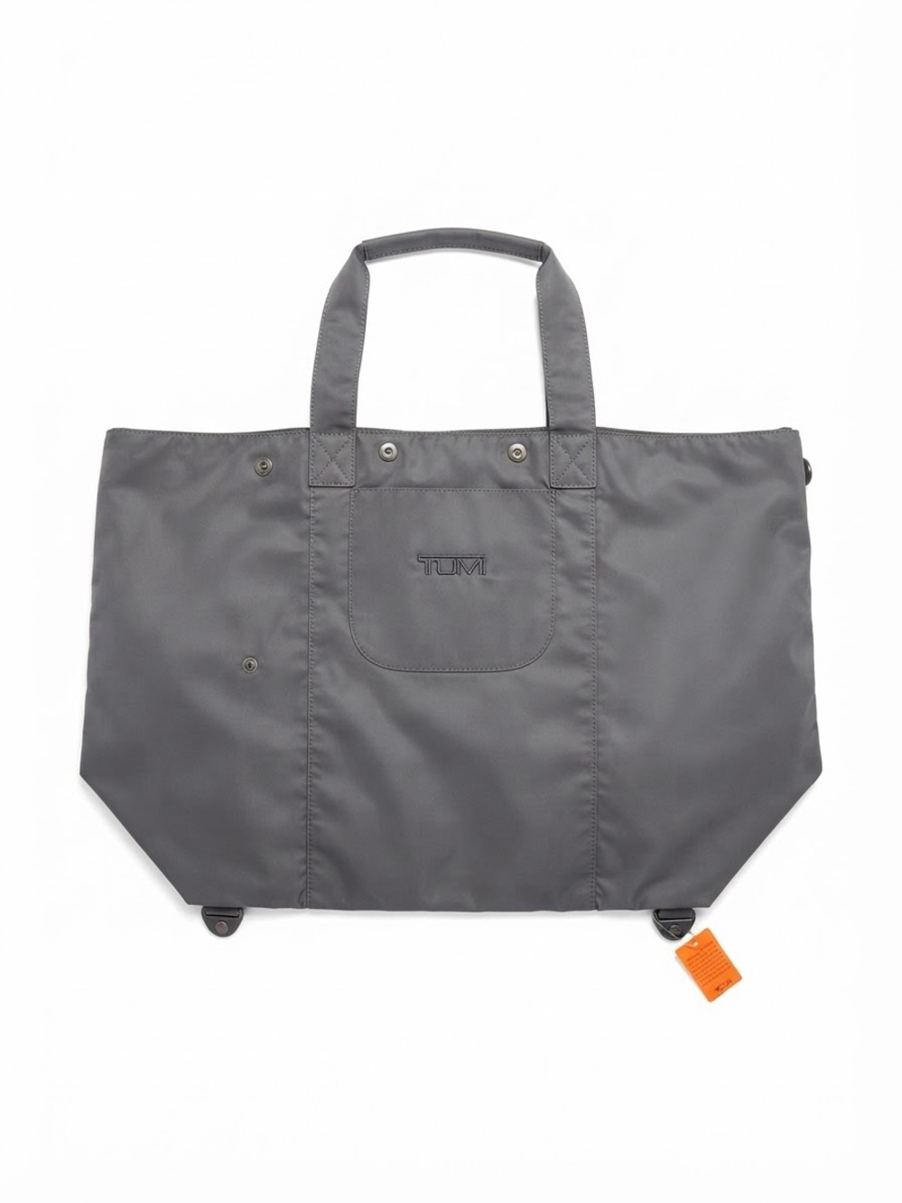 Tumi Gray Nylon Duffel Tote with Top Handles